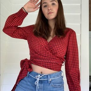 UO wrap top